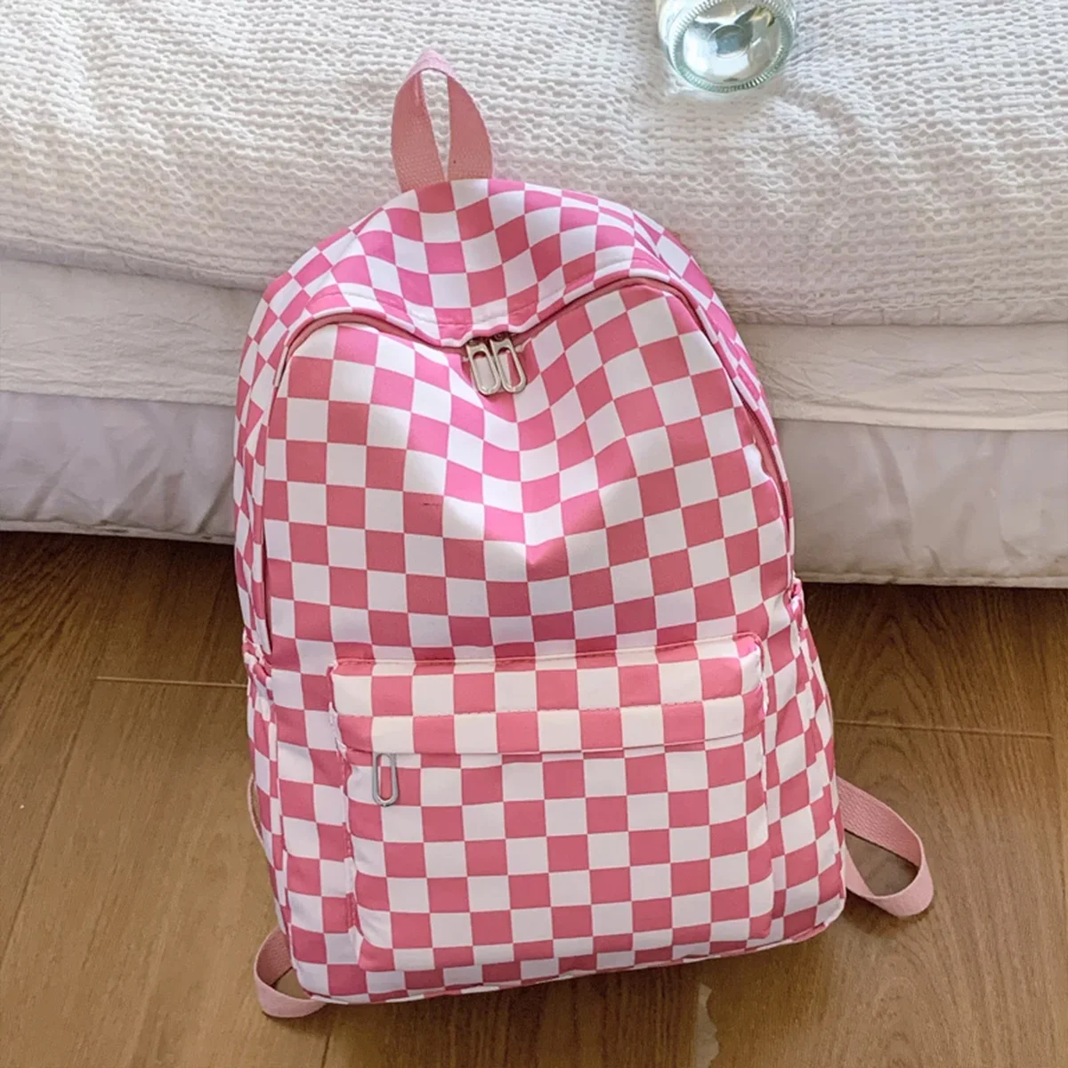 mochila-para-laptop-com-estampa-xadrez-para-mulheres-conjunto-de-bolsa-transversal-fashion-com-multiplos-bolsos-e-alcas-ajustaveis
