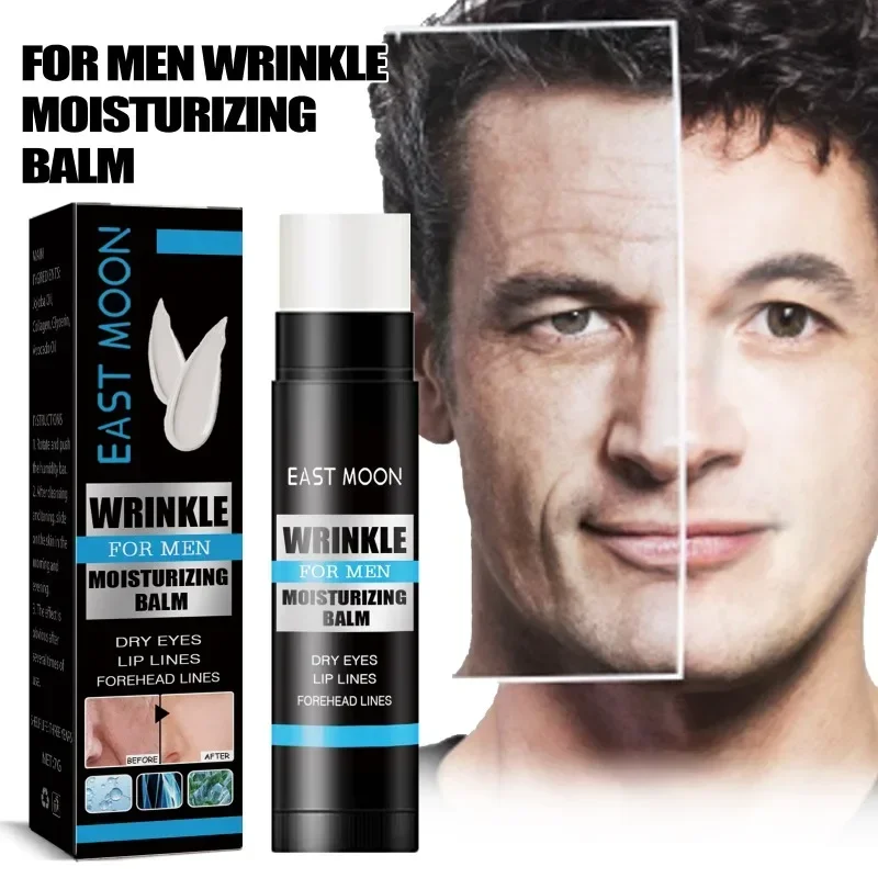 Men's Collagen anti wrinkle moisturizing stick Lift Firming brighten skin cream reducing fine lines Shrink pores Anti Aging Balm