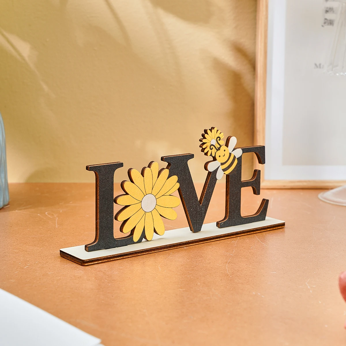 1PC, Valentine's day, a wooden 
