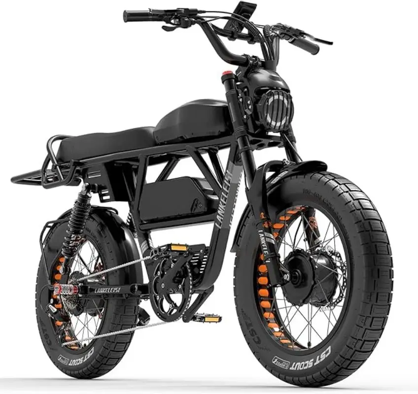 Electric Bike for Adults 2000W 48V 45Ah , 35 MPH Dual Motor Dual Battery Ebike, 20