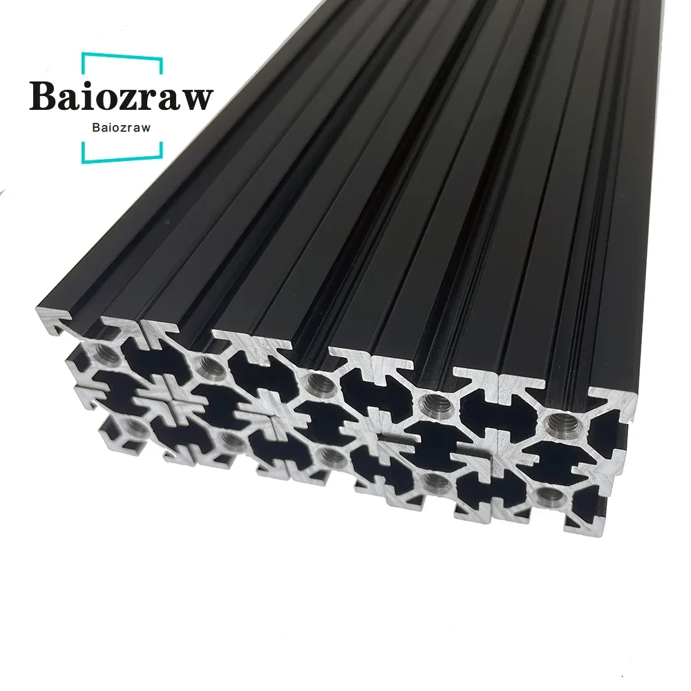 Baiozraw  Misumi Extrusion Frame Kit  V2.4 3D Printer Black  Anodized Blind Joints Extrusion Frame For Voron 2.4 Parts