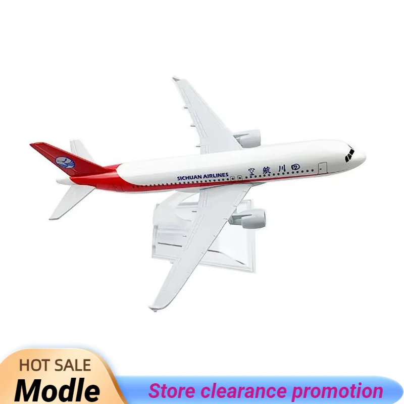 

16CMAlloy aircraft model Sichuan AirlinesA320 Model Aircraft Metal Diecast Aviation Landing Gear Ornament toy Boy Gift