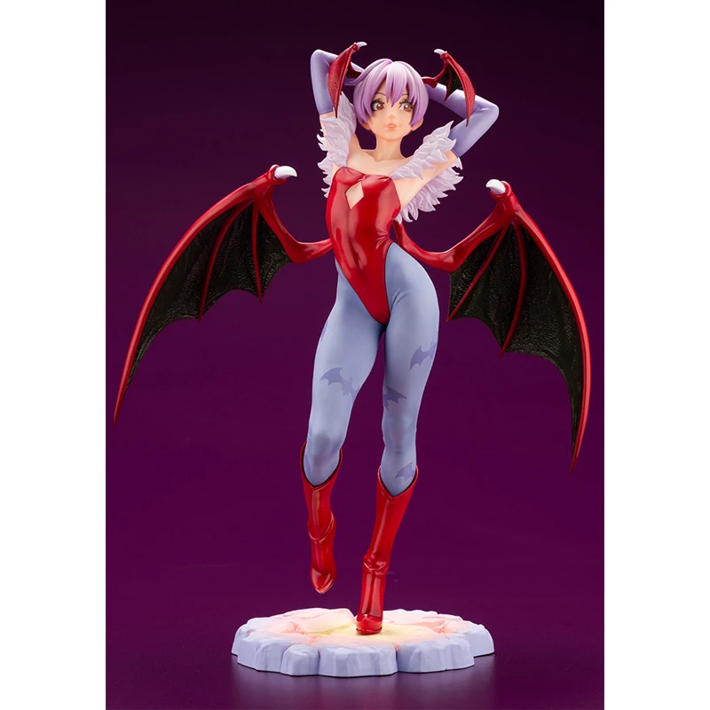 In Stock Original Kotobukiya Sv301 Bishoujo Vampire Lilith Aensland Figure 22.5Cm Anime Action Figurine Model Toys for Boys Gift