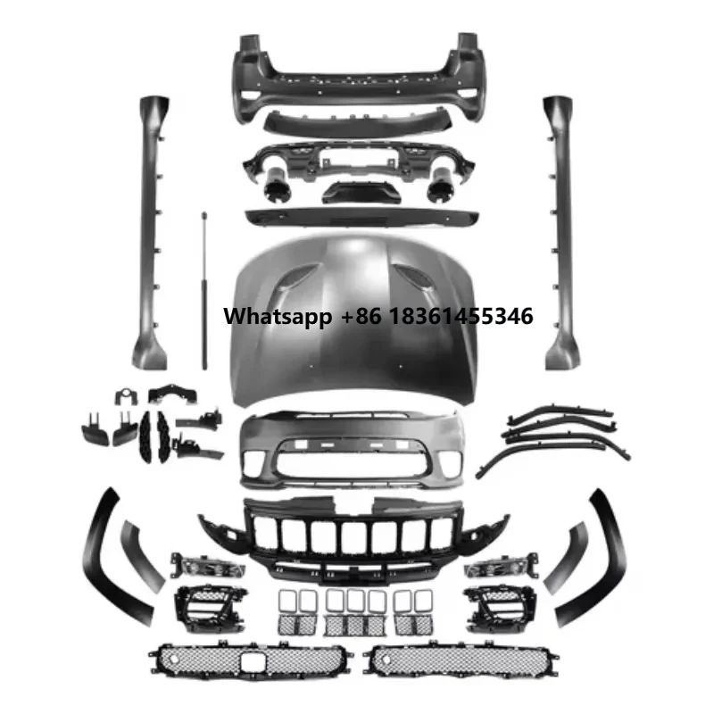 2018-up Vehicle Exterior Conversion Kit - Front Bumper Grille Hood & Side Skirt Body Parts