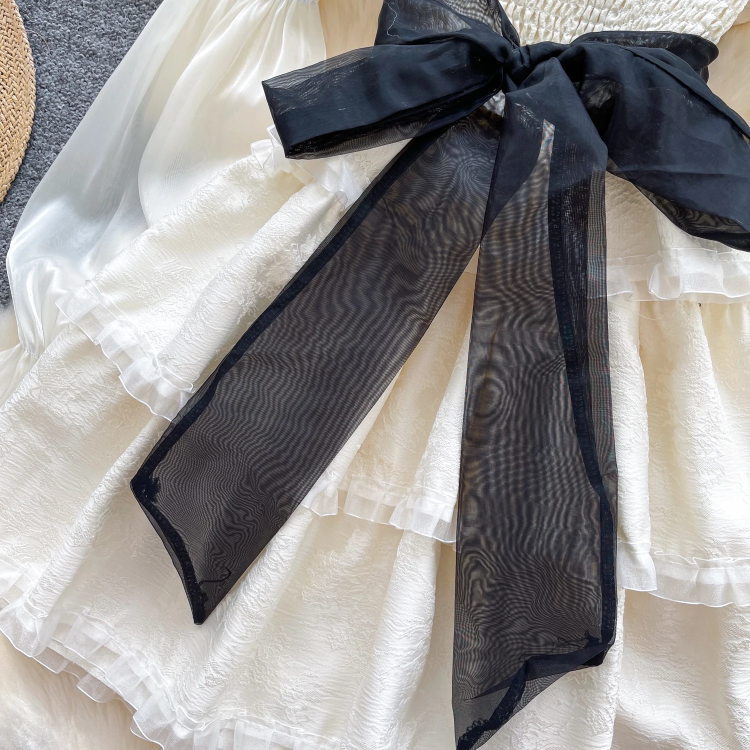 Vestidos elegantes y elegantes de manga larga con mangas abullonadas, vestidos ajustados empalmados, vestido de noche de calle alta para fiesta, ropa de otoño