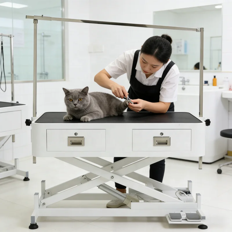USMILEPET Factory Direct Electric Lift Pet Grooming Table with Drawers Dog Grooming Table for Pet Grooming Salon view 6