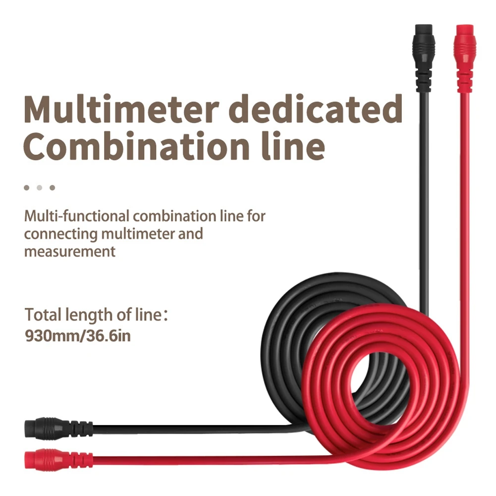 

A53Q-32Pcs Multimeter Test Probe Test Leads Kit For Digital Multimeter Crocodile Clips U Type Probe