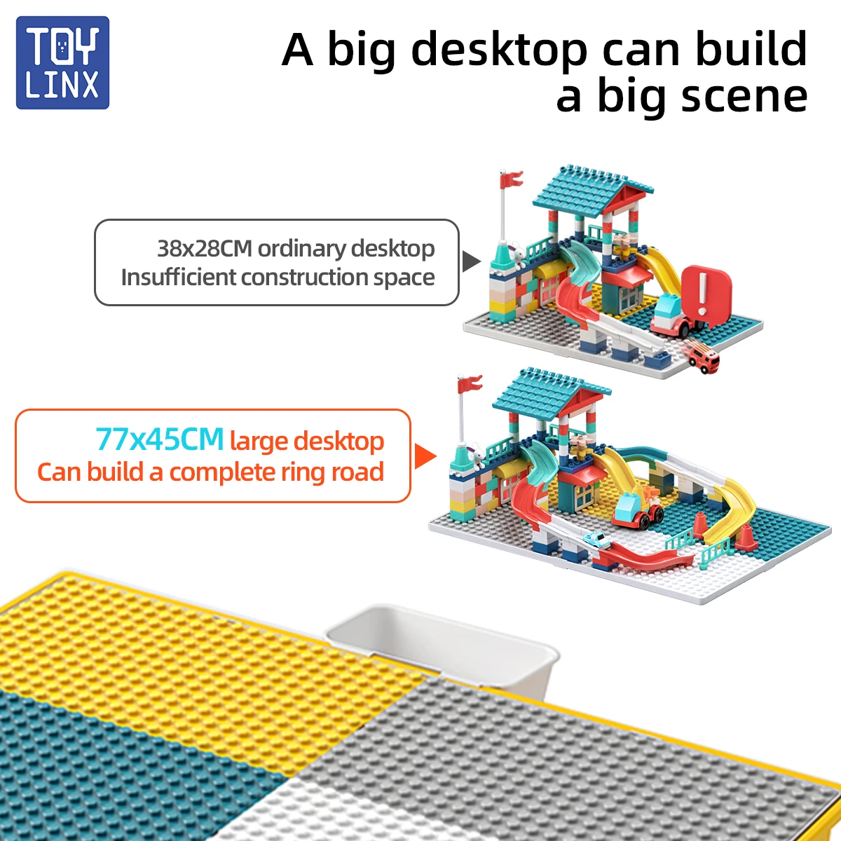 5-in-1 Kids Activity Water Table Toys and Chair Set with 143pcs Large Marble Run DIY Building Block for Kids Ages 3+