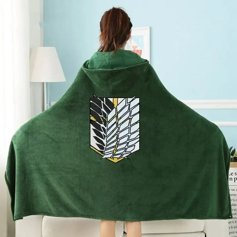 1pcs Home Office Multifunctional Wearable Blanket Shawl - Soft Sofa Throw for Nap Travel & Couch Lightweight Warm Cape Cloak