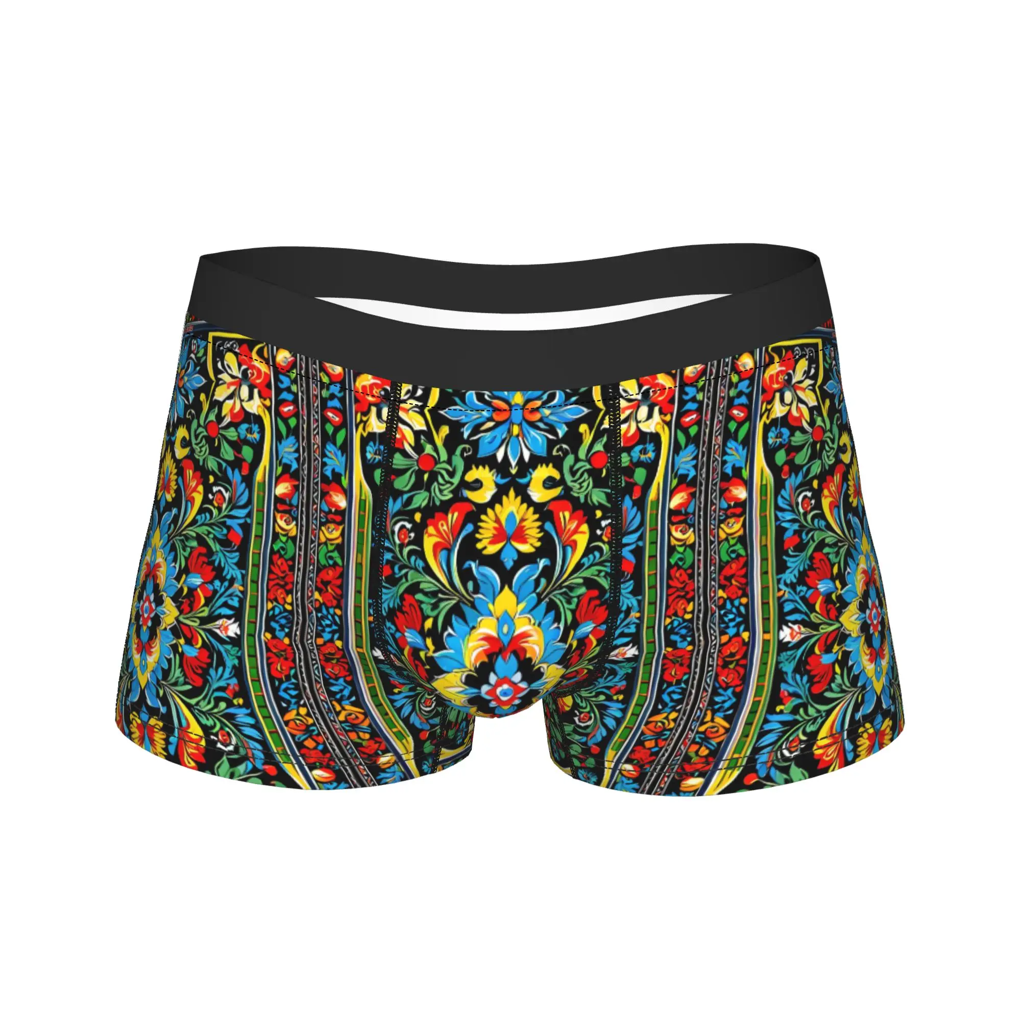 Purple Psychedelic Art Boxer Shorts  3D Pouch Underwear Quality Design Boxer Brief Soft Trend Males Panties Plus Size