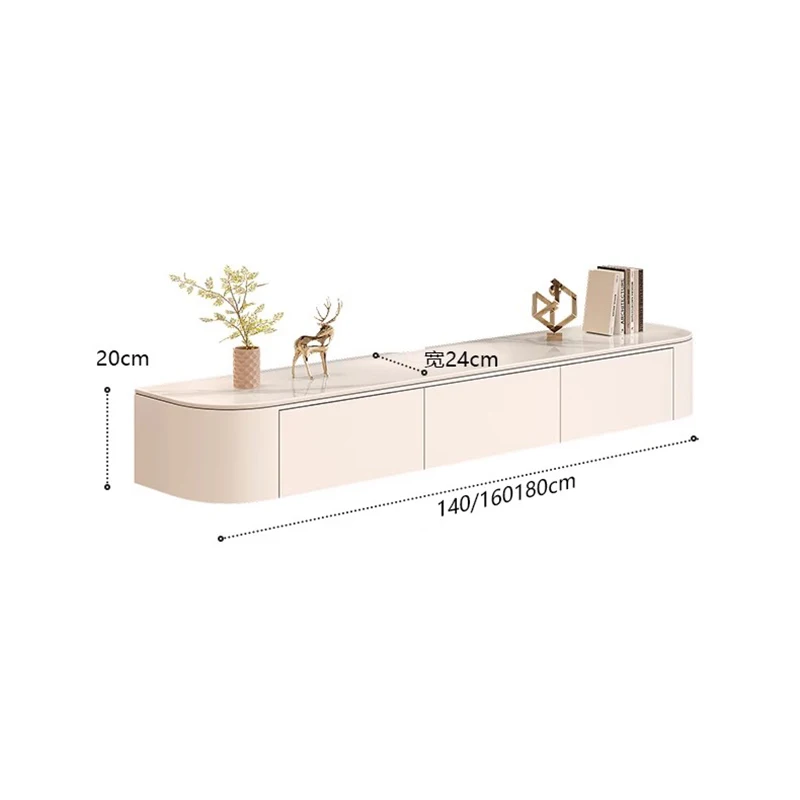 Nordic Trendy Tv Stand Premium Floating Nordic Floating Tv Stand With Drawers Living Room Meuble Télévision Salon Home Furniture