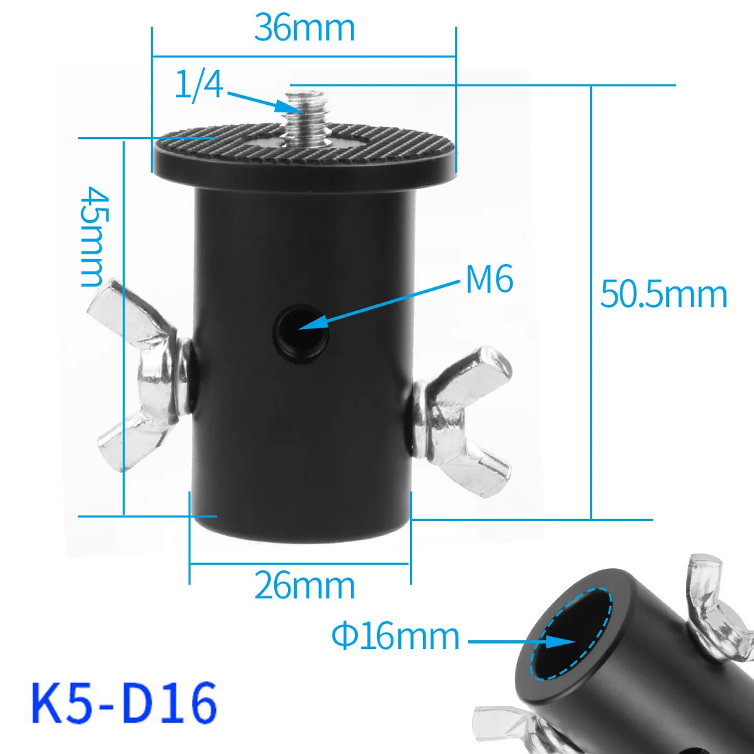 Stativ Licht Stehen Schnelle Adapter Konverter Halterung 1/4 "3/8" Schraube 16mm für Flash LED Monitor DSLR fotografie Zubehör – Detail 1