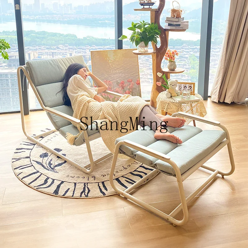 SM new balcony sofa chair simple small apartment single sofa creative recliner balcony can lie down