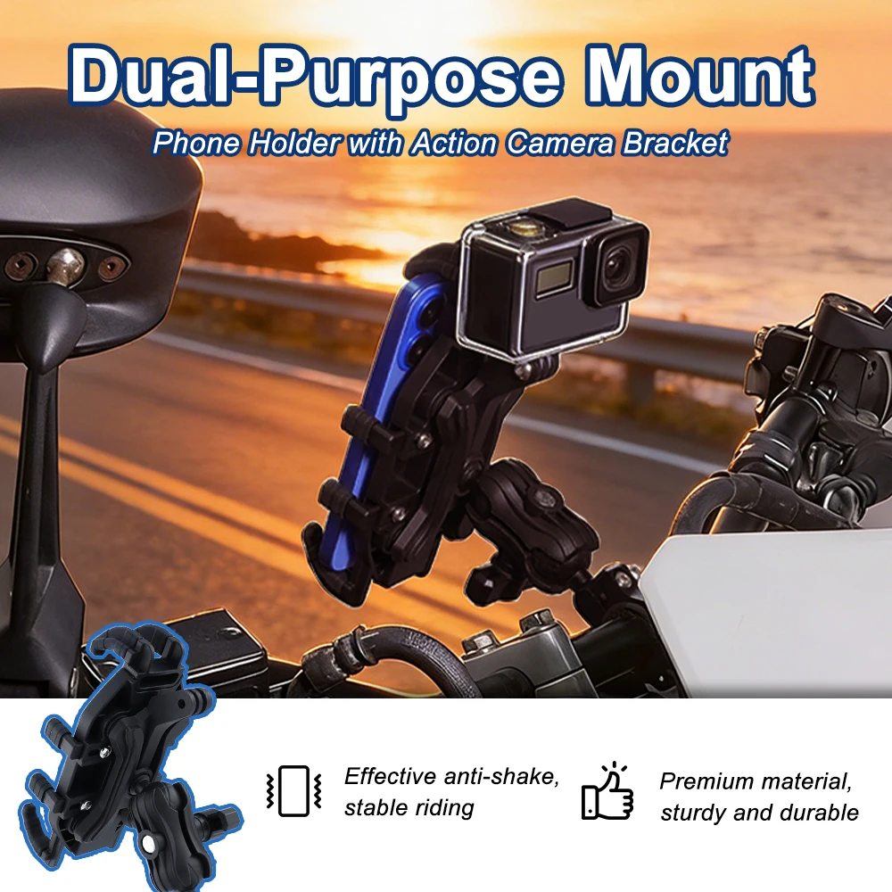 Phone Holder Bracket Motorbike GPS Navigation Plate Bracket Quick Release T-Max500 2001 2002 2003 2004 2005 2006 2007 For Yamaha