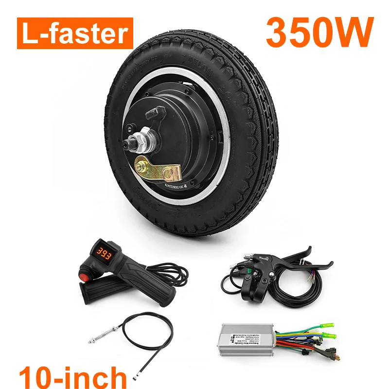 10x2.125 tire 24V 36V 48V 350W 10 Inch Electric Scooter bike Brushless Hub motor wheel conversion kit