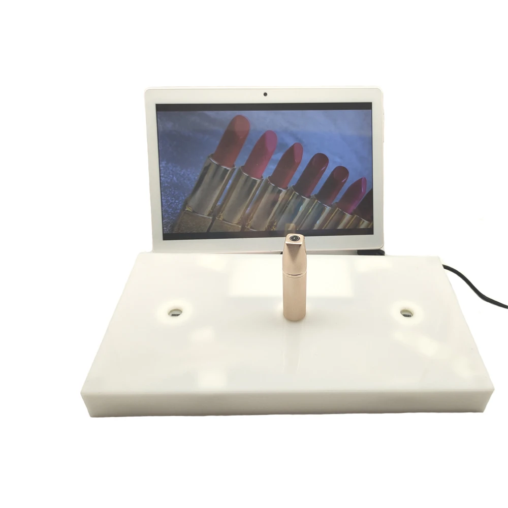 

Electronic guider utilizing intelligent interactive display system for cosmetics retail