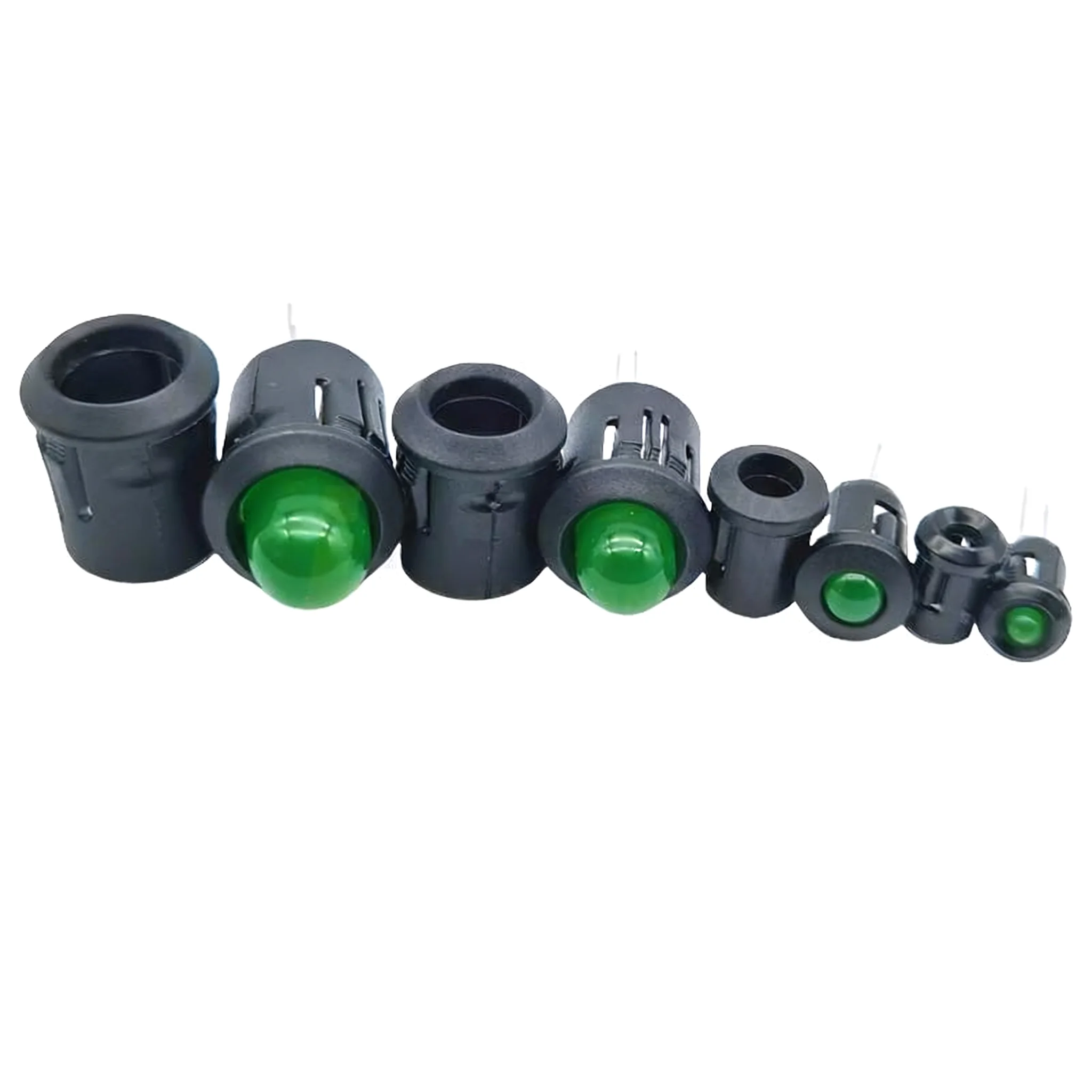 F3MM, 5MM, 8MM, 10MM LED Lamp Holder, Black Long Lamp Sleeve, Light-Emitting Diode Plastic Lamp Sleeve, Lamp Fixed Base