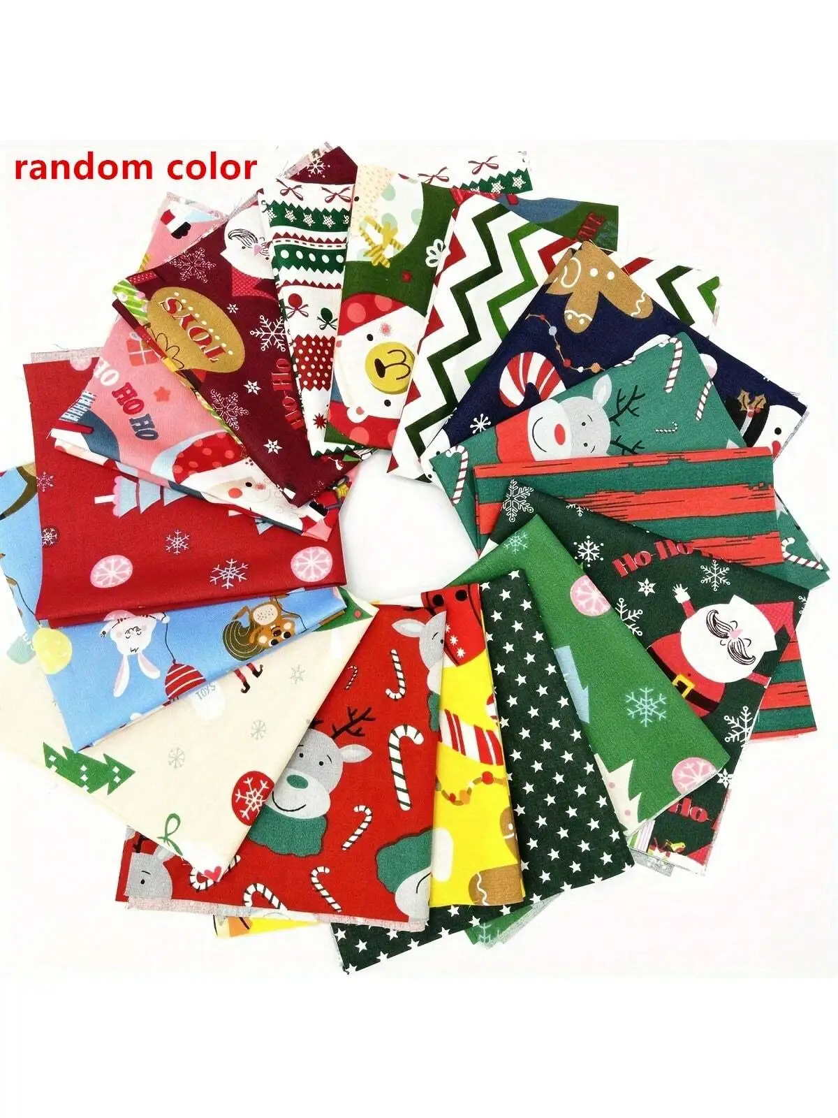 16 stücke 25*25 cm/9,8*9,8 in Weihnachten serie patchwork tuch set cartoon hohe qualität gedruckt tuch Weihnachten stoff