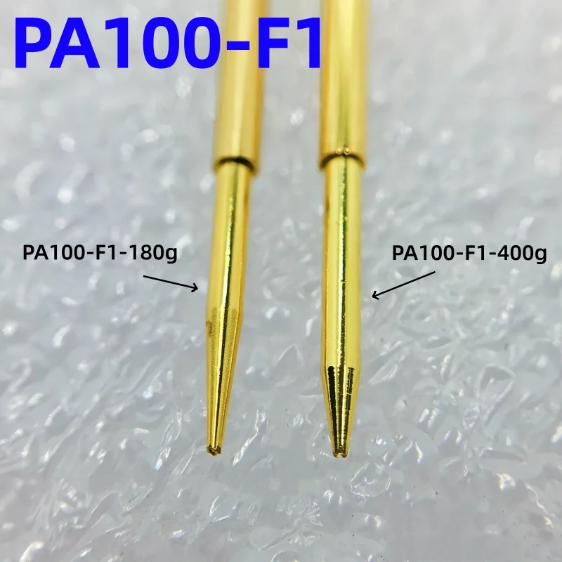 20/100PCS PA100-F1 Spring Test Probe PA100-F Test Pin P100-F P100-F1 Test Tool 33.35mm 1.36mm Needle Gold Tip 0.99mm Pogo Pin
