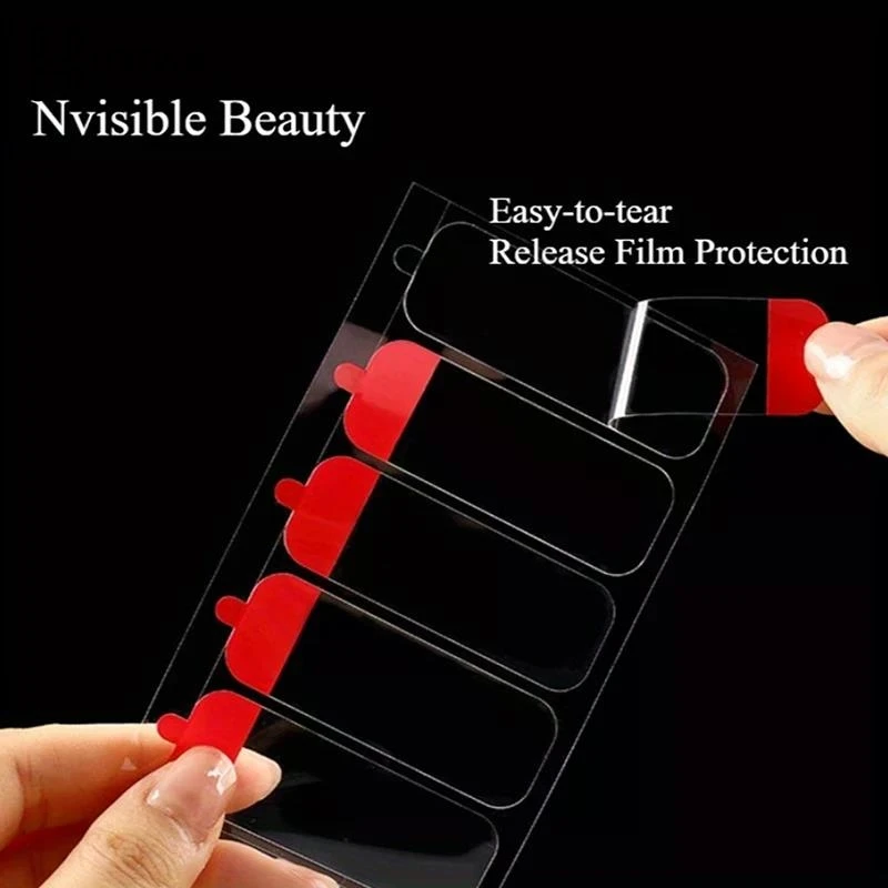 30pcs/60pcs/120pcs Double-sided Adhesive Tape Transparent Extra Strong Sticky Strip For Photos Decor Crafts Removable Stickers
