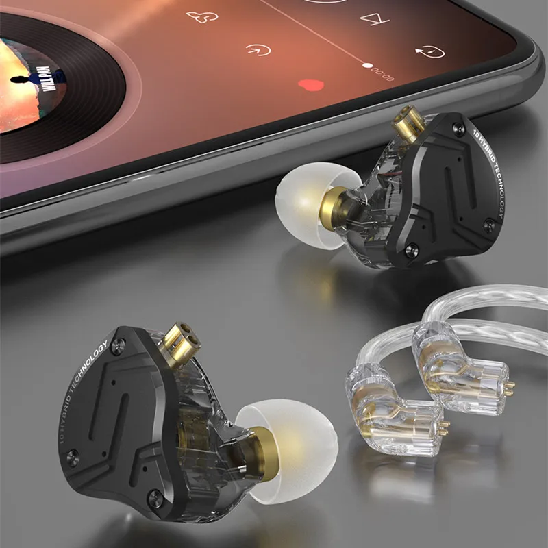 KZ ZS10 Pro X インイヤー有線イヤホン 音楽ヘッドホン HiFi 重低音 モニターイヤホン スポーツヘッドセット KZ ZSN PRO AS16 PRO AS12 ZSX