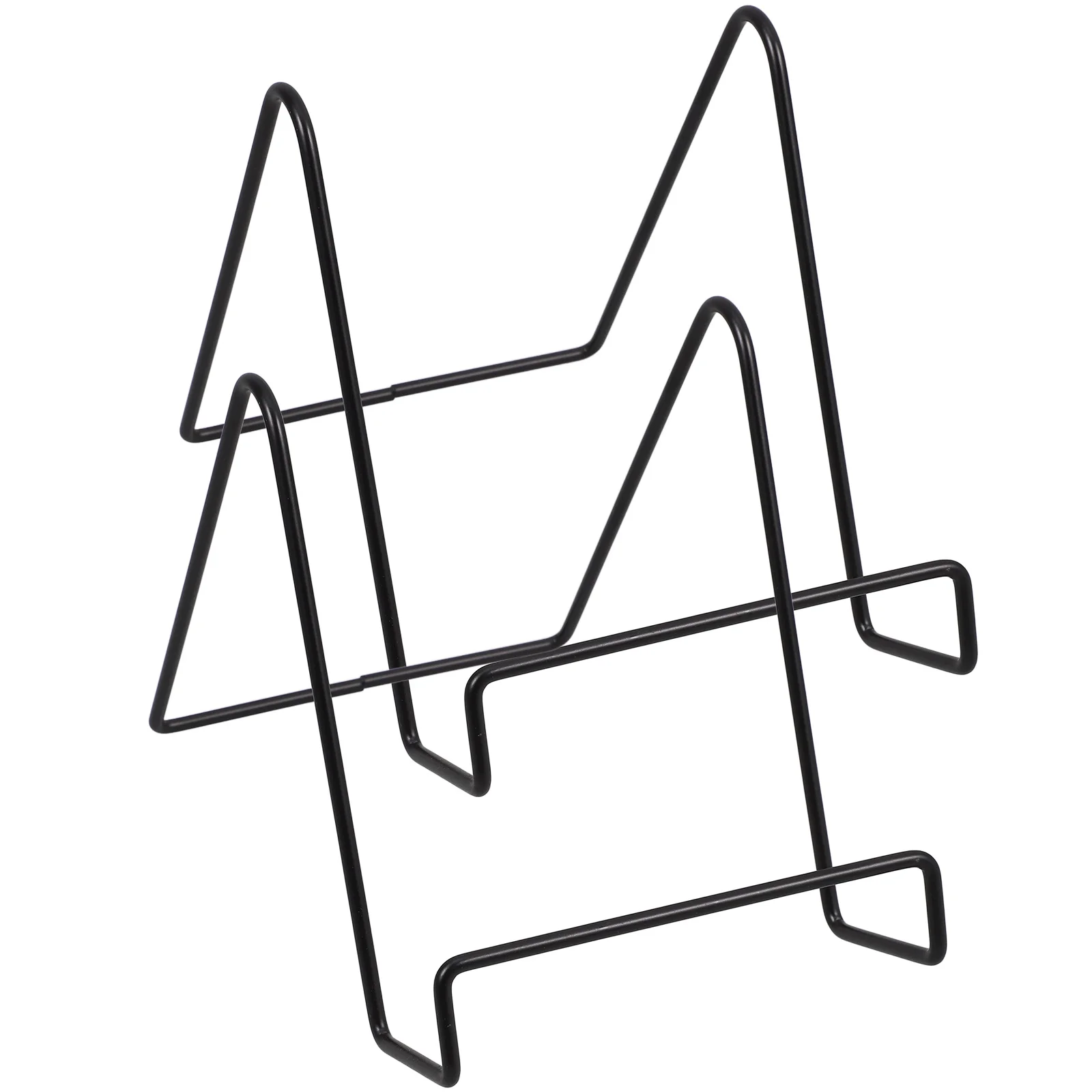 Ferro Plate Display Stand, cavalete, decorativo Racks Set, suporte, Stands, 2 pcs