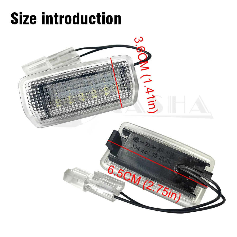 2Pcs LED Car Door Light  Auto Signal Lamp For Toyota Camry XV40 XV50 55 XV70 Land Cruiser 200 Corolla Highlander XU20 XU40 XU50