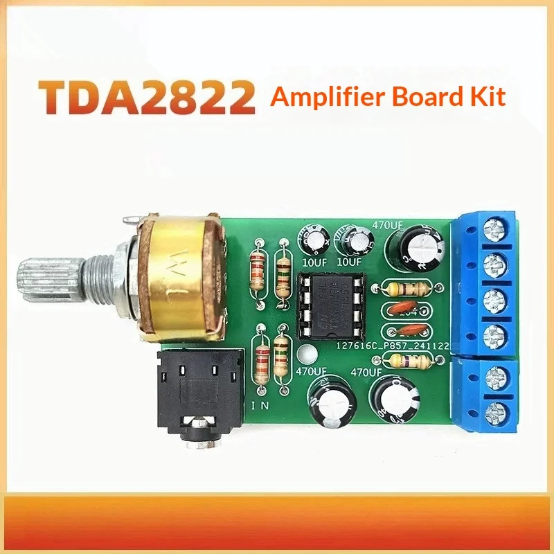 TDA2822M power amplifier board, DC power amplifier board, portable 2.0 stereo miniature radio power amplifier