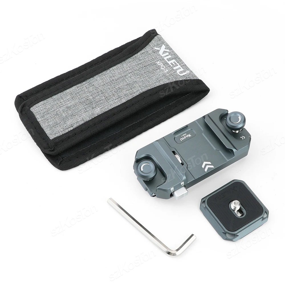 Kameraclip Aluminium Clip Rucksackgurt Kamerahalterung Schnellwechselplatte für Canon Sony Nikon DSLR Action Kamera – Detail 2