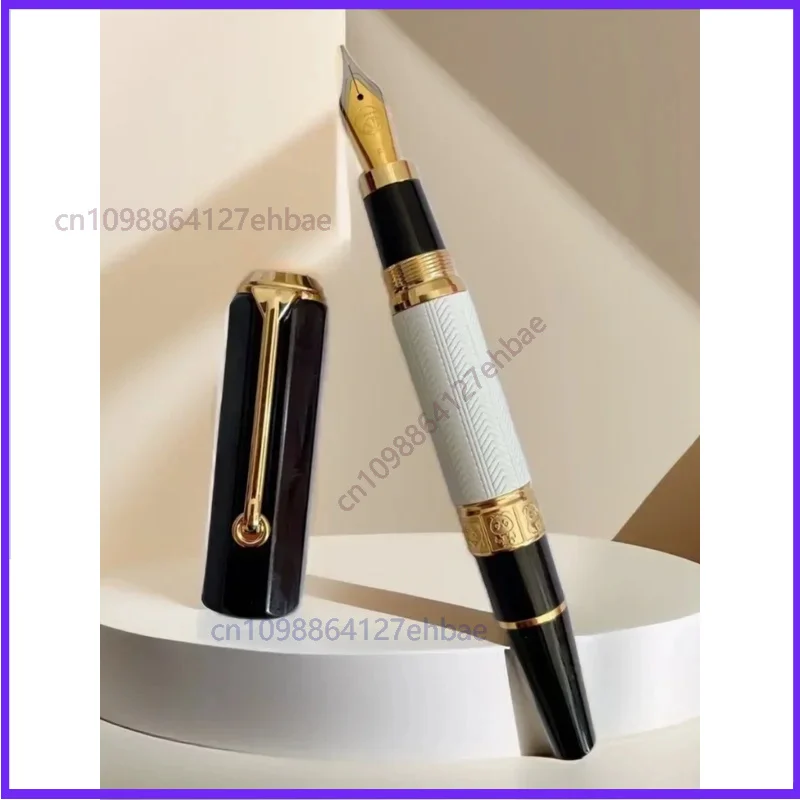 For Lemon M5 Acrylic Piston Fountain Pen Blade, Panda Pattern, Long Blade Nib, Hand Polished,  Nib Writing Luxury Stationer