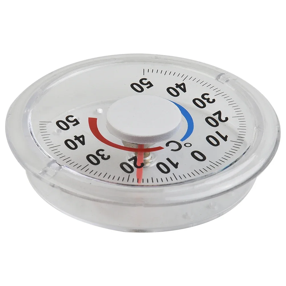 Circular Thermometer Transparent For Window Greenhouse High Accuracy Indoor And Outdoor Measuring Metal Pointer