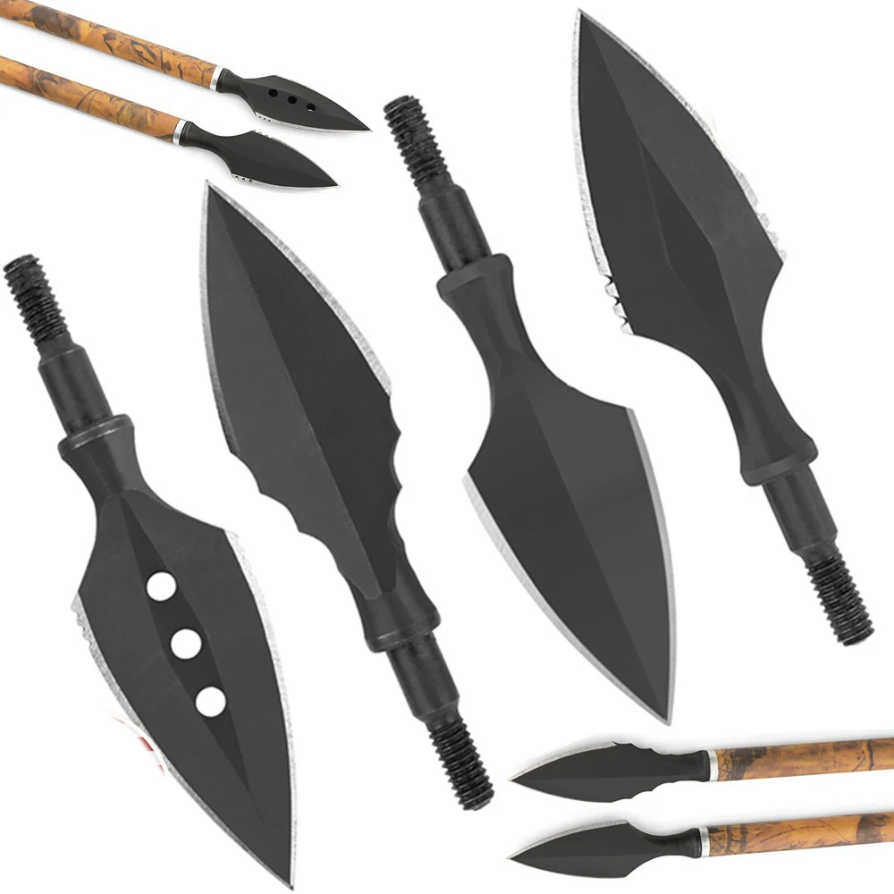 

Традиционные бродхеды с винтовым наконечником, наконечник стрелы, стрельба из лука, арбалет, стрелы, охота