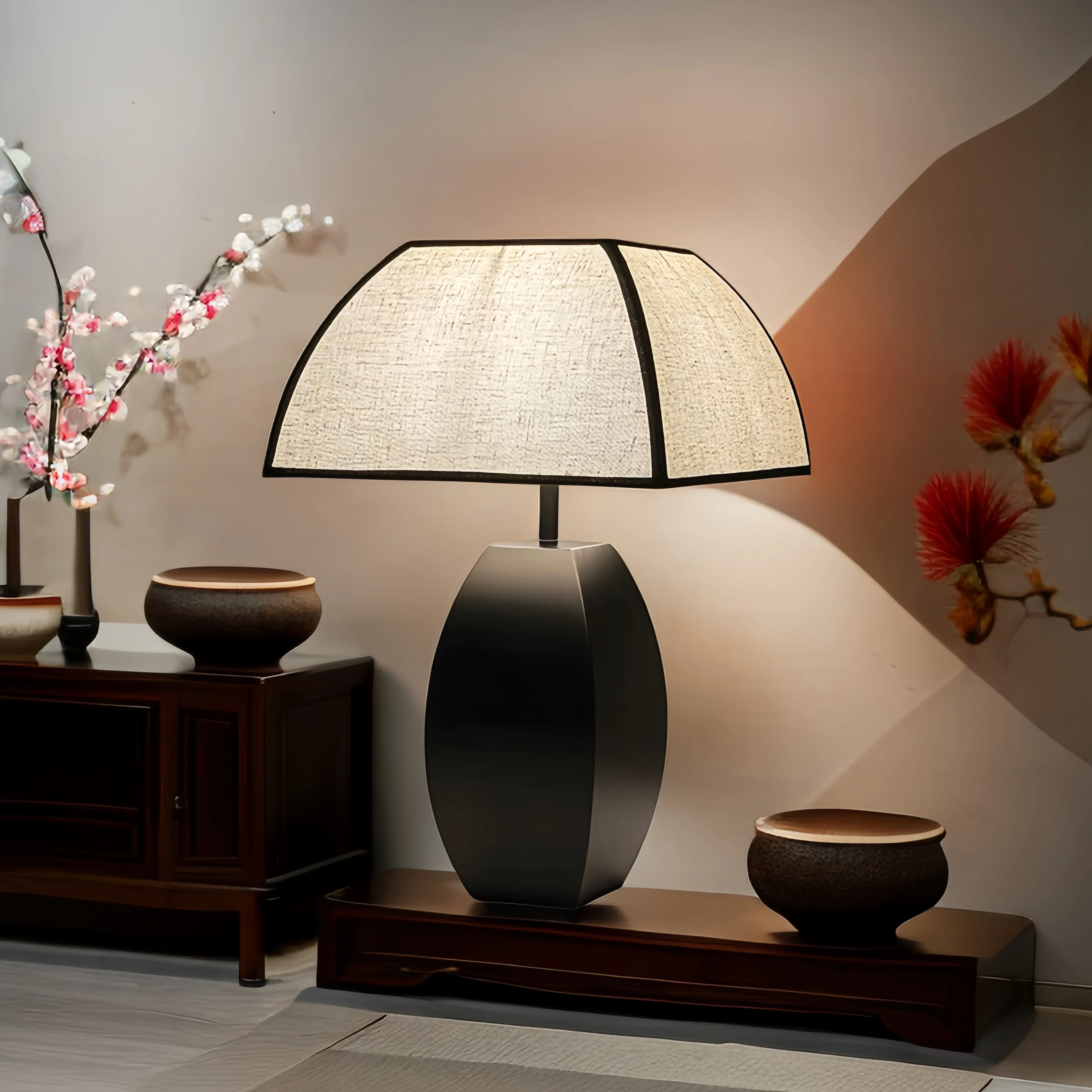 

Новая китайская сенсорная тканевая средневековая настольная лампа, магазин одежды, касса, украшение в стиле ретро, кабинет, спальня, американская прикроватная лампа