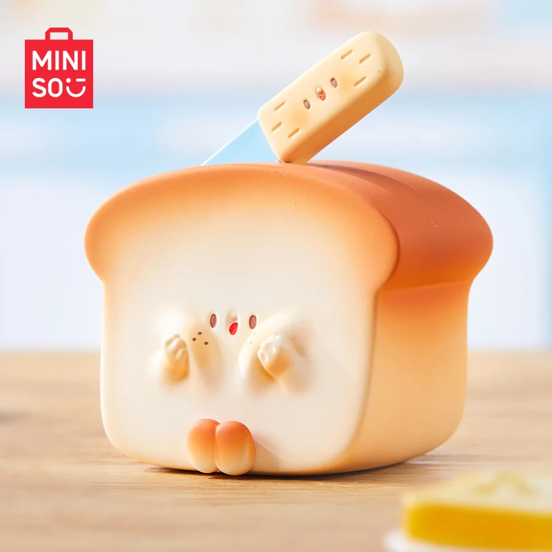 

MINISO Blindbox All Things Face-holding Surprise Kitchen Cuisine Theme Toast Model Ornaments Figures Desk Decoration Blind Box