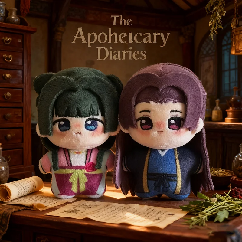 10CM Cartoon Anime Maomao The Apothecary Diaries Plush Toy Soft Cotton Keychain Backpack Pendant Jinshi Figure Cosplay Kid Gifts
