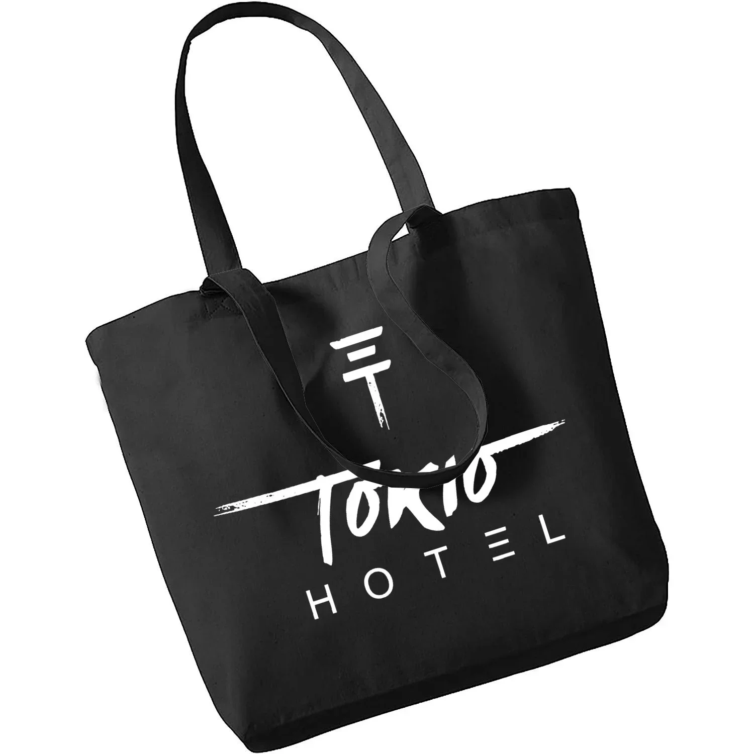 Ladies Shopping Bag Tokio Hotel Group Rock Music Y2K Aesthetic Handbag Harajuku Style Bag Student Tote Bag Storage Bags