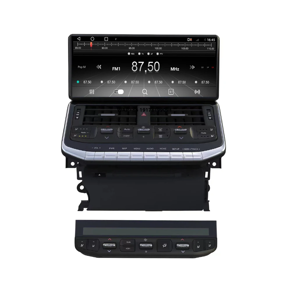 

12,3-дюймовый мультимедийный проигрыватель Carplay для Land Cruiser LC300, Android 13, беспроводное автомобильное радио, навигационная головная система