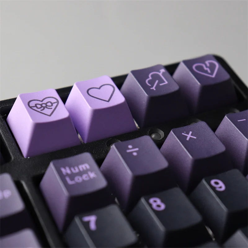 Imagem -05 - Gmk-first Love Cherry Profile Pbt Keycap Teclado Mecânico Iso Alice 2.75u 7u Barra de Espaço Suplemento Japonês Tintura-subbed 129 Key