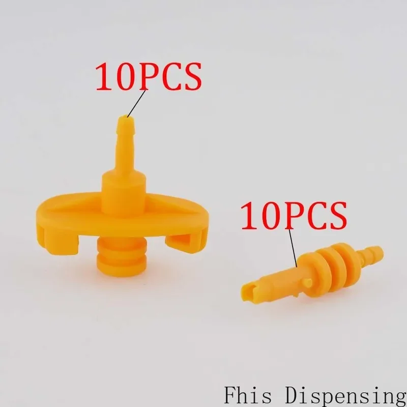 Набор из 10 адаптеров частей с уплотнительным кольцом 3cc 5cc 10cc 30cc 55cc