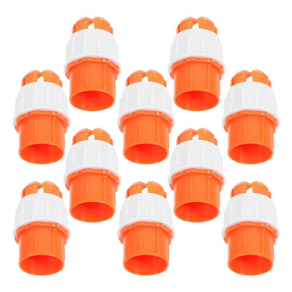 Irrigation Hose Connectors 10 Pack Plastic Quick Coupling Fittings Pipe Tubing End Adapters