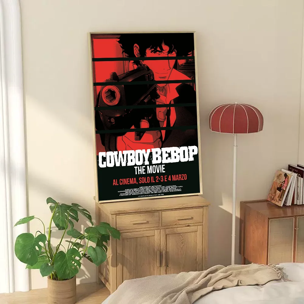 C-Cowboy Bebop Anime Posters Sticky HD Quality Wall Art Retro Posters For Home Kawaii Room Decor