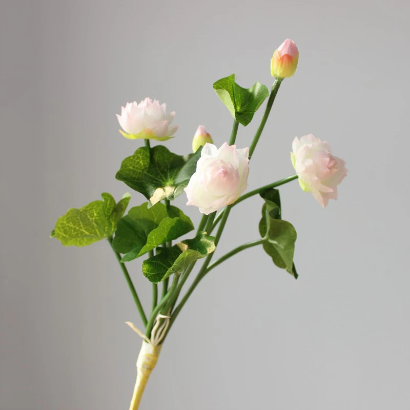 زهرة اللوتس الاصطناعية لديكور المنزل الحزب ، أسلوب أنيق ، ألوان زاهية ، وهمية ، عطلة