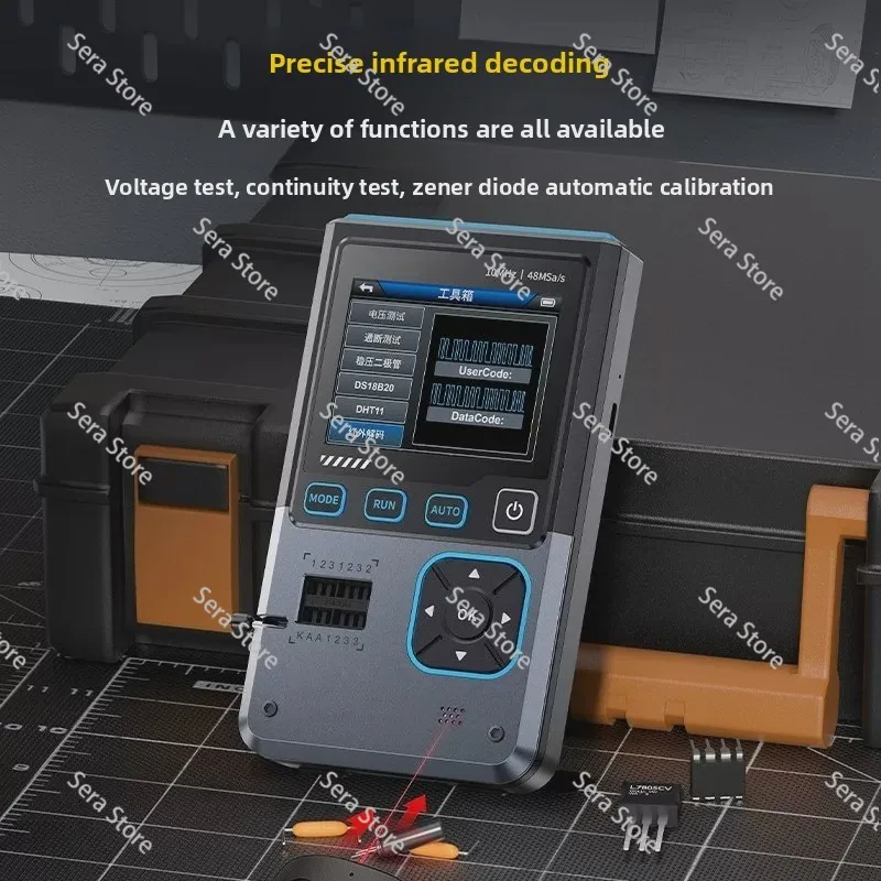 DSO-TC4 Three-in-one Oscilloscope Transistor Detector Signal Generator 10M Bandwidth Burn Prevention
