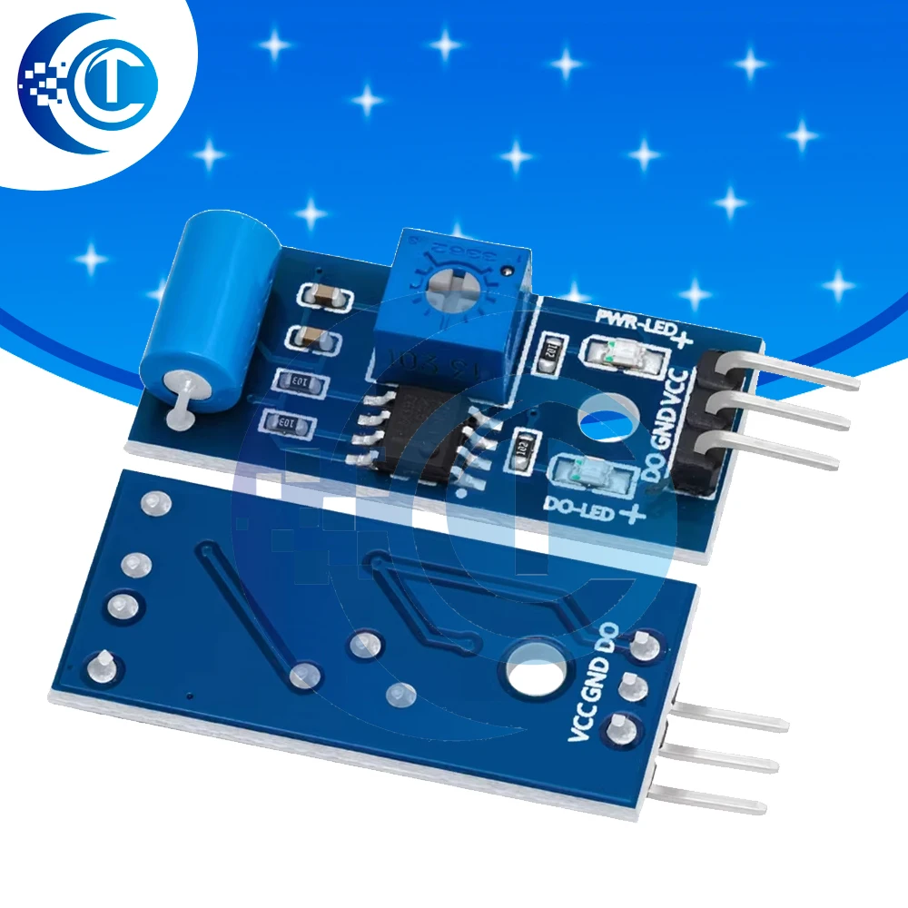 Normally Closed SW-420 Vibration Sensor - FOR Arduino-Compatible Module for Alarm & Detection Applications