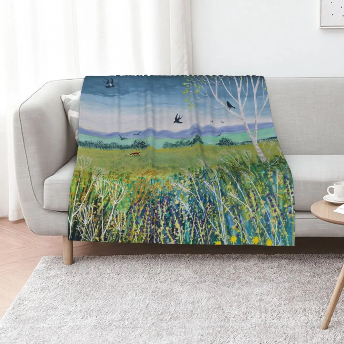 Approaching Storm Throw Blanket Vintage Moving Sofa Nap valentine gift ideas Blankets