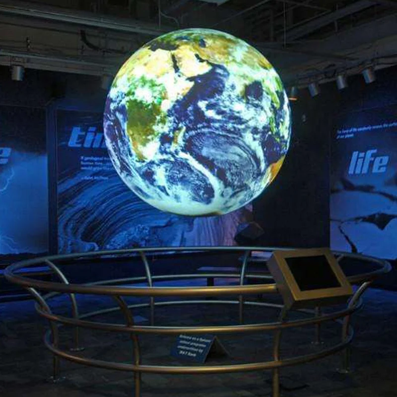 Ball Shape Led Display Soft Custom Pillar Led Irregular Indoor Led Video Commercial Building Wall Displays