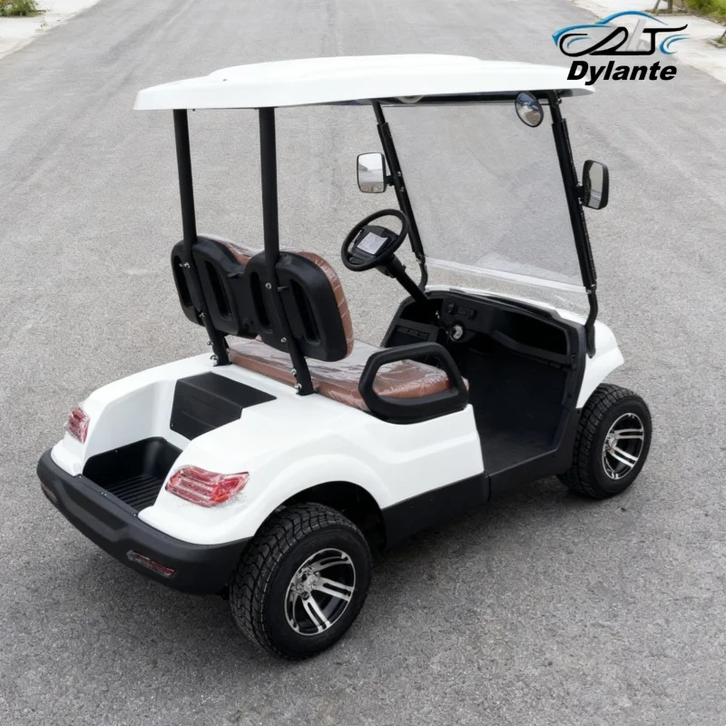 

Последние тенденции Гольф-кары 60 В 4 кВт Моторная тележка для гольфа Электрическая тележка для гольфа с подвеской MacPherson 12-дюймовые внедорожные шины