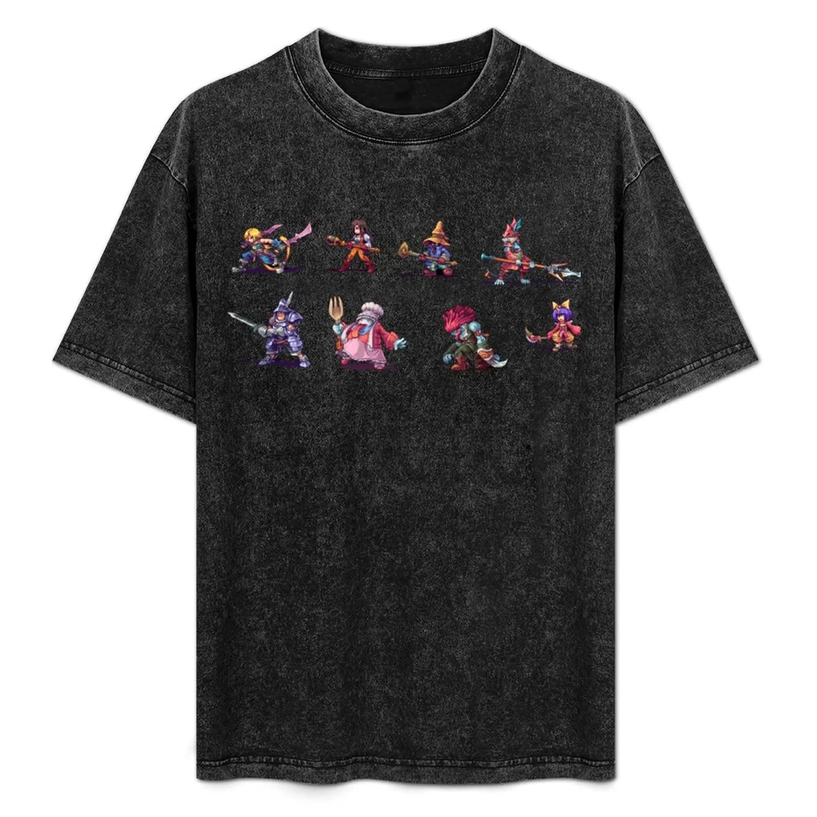 

FFIX Pixel Art Characters T-Shirt Breathable Sportswear T-Shirt for Men