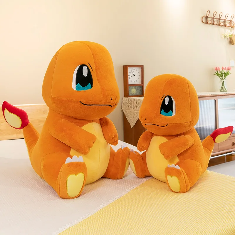 Pokemon Charmander Plush Toy 35-65cm Large Kawaii Stuffed Anime Soft Sofa Sleeping Pillow Cute Cotton Doll Kid Boy Birthday Gift