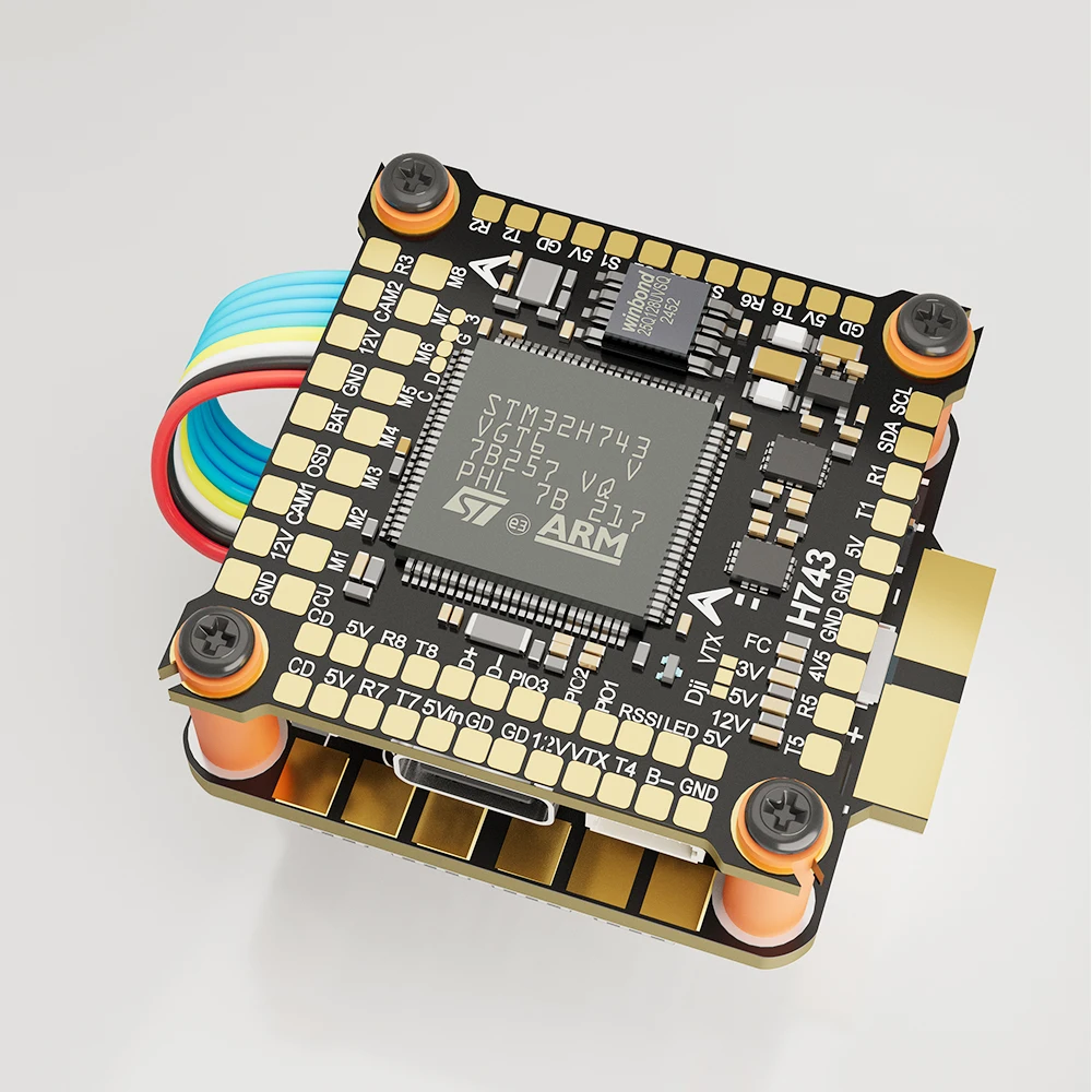 DAKEFPV ESC 6S 55A 8S 60A 70A 8bit 4in1 ESC H743 Stack Support Blheli_s / Bluejay for RC FPV Racing Mark4